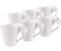 Villeroy & Boch NEW WAVE CAFFÈ 6er Set Becher mit Henkel 300ml weiß Porzellan