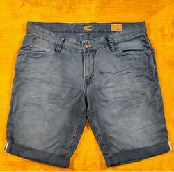 Camel Active Shorts 27 Herren Bermuda W40 kurze Jeans Shorts grau Grau Wash Out