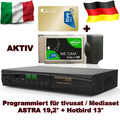 TIVUSAT HD Sat Receiver Vote4 + original WE Cam Modul Goldkarte Aktiv tivu HD