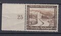 Deutsches Reich 634y Seitenrand links Winterhilfswerk Moderne Bauten 3+ 2 Pf **