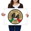 A2 - Authentische italienische Pizza Italien Essen Café Poster 59,4 x 42 cm280 gsm #7193