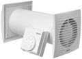 Warmluft Set Lüfter Heizlüfter Wärmetauscher Wand Ventilator mit Thermostat