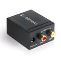 Audio A/D Konverter (x Cinch Stereo Audio L/R auf Digital Audio Optisch Koaxial