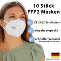FFP2 Maske Mundschutz Schutzmaske 5-lagig Atemschutz CE zertifiziert 10 Stk HHW