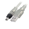 P95 IEEE 1394 4 Pol. Stecker Firewire to USB 2.0 Stecker Sync Kabel Adapter 1,5m