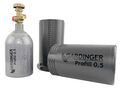Aluminium Propanflasche Profill 0.5 / 0,425 kg befüllbar, leer + Box - GARDINGER