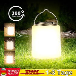 LED Leuchte Outdoor Camping Lampe USB 3 Modi Aufladbar Laterne Akku Zelt Licht