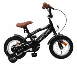 AMIGO BMX Fun 12 Zoll 21 cm Jungen Kinderfahrrad Mattschwarz Rücktrittbremse⭐⭐⭐⭐⭐  DE Händler ✅ 20 Jahre Erfahrung ✅ Blitzversand