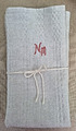 Handgewebtes Handtuch, Gästetuch, Leinen, Monogramm: 2x  60x 48 cm