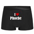 Boxershorts I Love Phoebe Geburtstag Geschenk Valentinstag Weihnachten