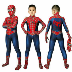 Spiderman Kostüm Kinder Marvel Spider-man Overall Jumpsuit Spielanzug Cosplay CO