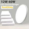 12W-60W LED Deckenleuchte Ultraflach Panel Deckenlampe Wohnzimmer Bad Badezimmer