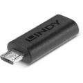 Lindy 41903 Micro-USB Adapter schwarz USB 2.0 Typ C Anschluß an Micro-B Stecker