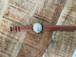 poljot 23 jewels Automatic russische Armbanduhr zum aufziehen mit Lederarmband  