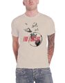 Foo Fighters T Shirt UFO Planes Band Logo Nue offiziell Herren Natural