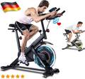 LCD Heimtrainer Hometrainer Fahrrad Indoor Cycle 13kg Schwungmasse bis 150 kg DE