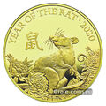 "Gold Five Ounces : Year of the Rat"  5 oz  Proof Goldmünze  GB 2020