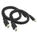 2x 1,5m HDMI Kabel 2160p HD 4K vergoldet Ethernet High Speed UHD 3D TV Sat Dolby