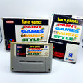Super Nintendo - SNES - Fun 'n Games Paint Games Music Style - OVP -  gebraucht