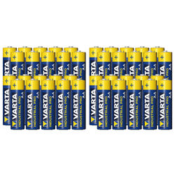 40 x Varta AA Industrial Mignon LR06 Batterie | 2600mAh 1,5V Alkaline| 40 Stk