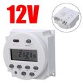 Digital LCD Zeitschaltuhr Programmierbar Timer 12V DC 16A Zeit Relais TOP-DHL