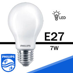 Philips LED Lampe A60 E27 7W Neutralweiß 4000K 806lm Leuchtmittel 8718696705438