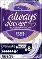 Always Discreet 8 Stück Slip Einlagen Plus Ultimate Nacht 7 - starker Schutz