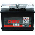 AGM Gem 12V 70Ah 760A/EN Starterbatterie Autobatterie | BMW