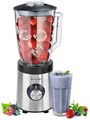 Standmixer Glas Edelstahl 800 Watt  Ice Crusher Smoothie Maker Universal Mixer