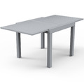 Gartentisch Esstisch Ausziehbarer Outdoor-Tisch aus Aluminium 160 x 80 x 75 cm
