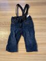 Baby - Jeanshose - Hose mit Hosenträger von H&M Gr. 62