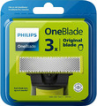 3x original Ersatzklingen Philips OneBlade QP230/50 Rasierklingen 3er Pack