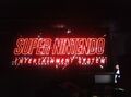 SNES Super Nintendo Fiberoptic Fiber Optic Store Sign Reklame Kiosk