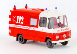 Brekina 36934 Mercedes L 508 RTW FW Frankfurt rot, weiss 1970 Feuerwehr Neu 2024