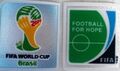 FIFA WM 2014 Brasilien + Football for Hope Patch neu