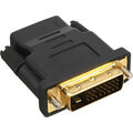 3x InLine HDMI-DVI Adapter DVI St->HDMI Bu gold/schwarz