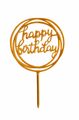 Topper Torte Kuchen Deko Muffin Cupcake Cake Stecker Happy Birthday Geburtstag