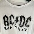 ACDC Back In Black T-Shirt Weiß Größe L