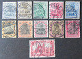 Germania Reichspost, Mi. Nr. 53 - 63, sauber gestempelt
