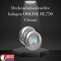 Deckeneinbauleuchte halogen ORKIDE HL750 Chrom Horoz 01210