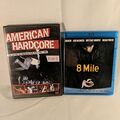 2 DVD Bluray 8 Mile American Hardcore Eminem American Punk Rock Rap 1980-1986