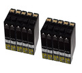 10x schwarze Druckerpatronen für Epson Expression XP212 XP215 XP225 XP300 XP305