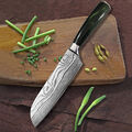 7Zoll Santoku-Messer Sashimi-Messer Küchenmesser Kochmesser aus Kohlenstoffstahl
