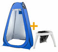 Camping Toilette Sichtschutz Zelt Set mobil Reise Outdoor WC klappbar Festival