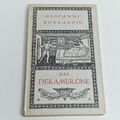 Il Decamerone Das Dekameron des Giovanni Boccaccio gebundene Ausgabe 1950