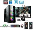 Gaming PC Konvolut 24" Quad i5 16GB RAM 240GB SSD+1TB HDD 8GB RX 580 Windows 10