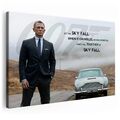 Wandbilder XXL James Bond Craig Poster Skyfall Film Agent 007 Dekor Leinwand