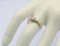 ♦♦ Ring in 14 kt 14k 585 er Gelb Gold mit Brillant Diamant Brillanten Solitär ♦