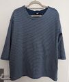 Land's end 3/4-arm-Shirt, M, blau gestreift, 100 % Baumwolle