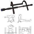 AVENTO 4in Pull-Up-Bar Stahl Türrahmen Klimmzugstange Fitness Krafttraining Reck